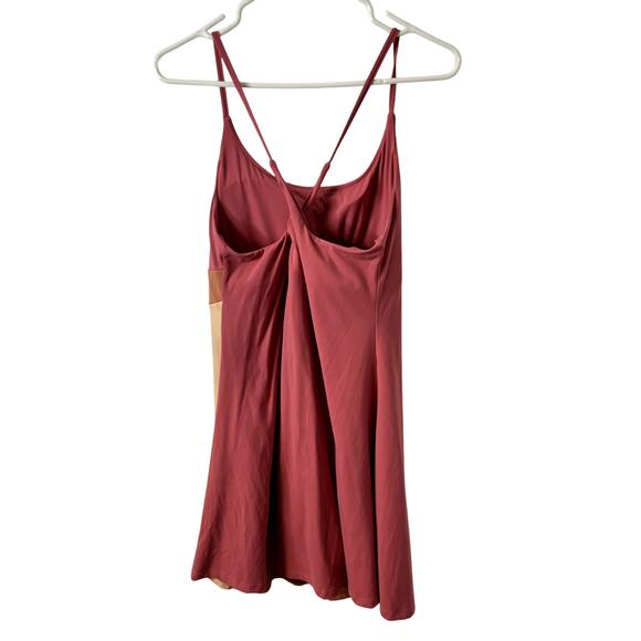 Everyday Cloudful Backless 2-in-1 Flare Activity Dress-Wannabe-Color Block XL - Picture 9 of 9